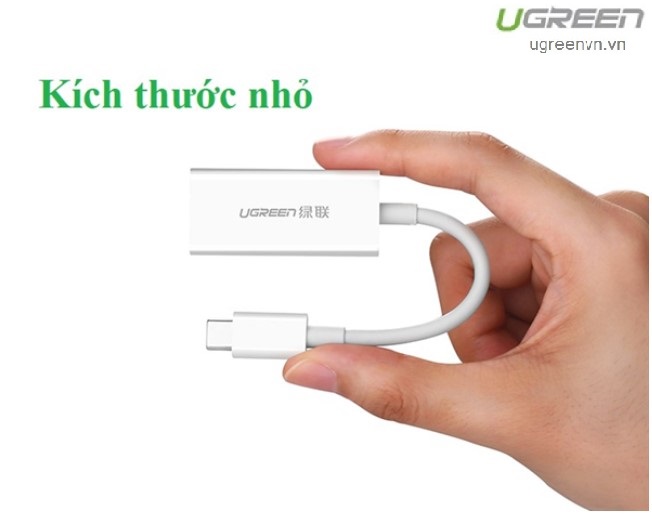 Cáp chuyển đổi USB Type-C to Displayport (Female) Ugreen 40372 chính hãng